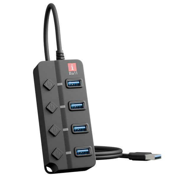 iBall Hubix 30 USB Hub - 4 Port Compact Multi Device Connector