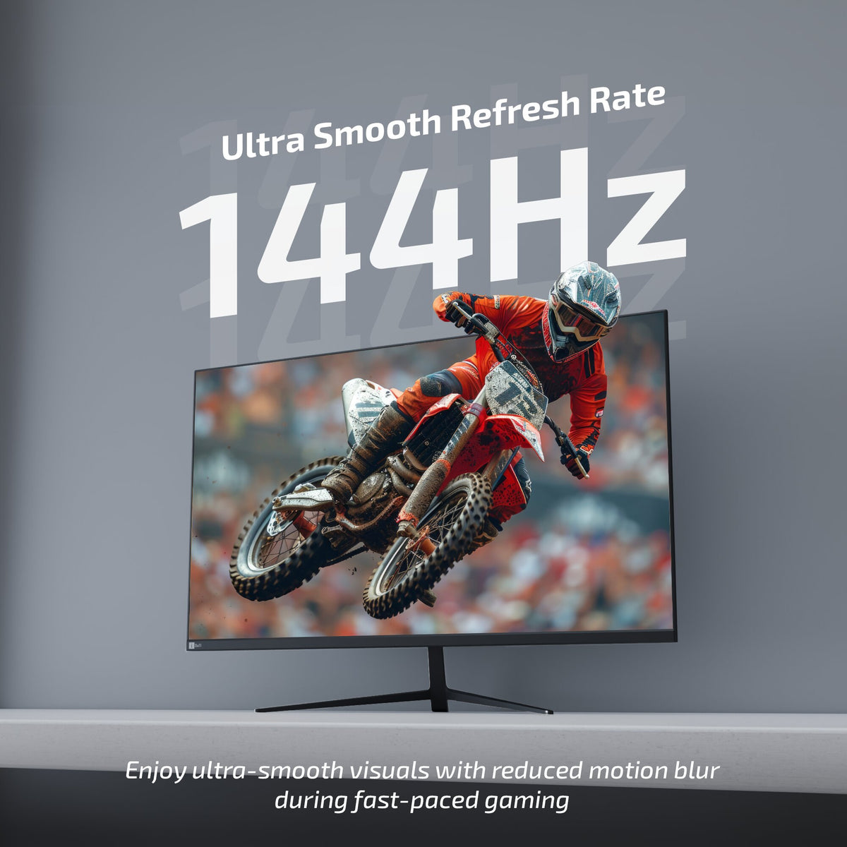 Iball LED Monitor 27" FHD IPS 144 Hz with HDMI | DP (Bird i270) Black thumbnail 2